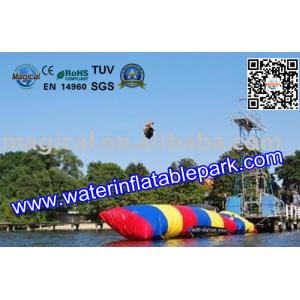 Playing Inflatable Water Catapult Blob / Trampolines 5 Years Warranty