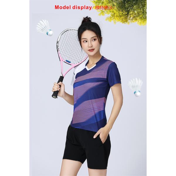 Tennis suit Men and women suit quick dry round collar short sleeve competition training team suit custom sportswear
