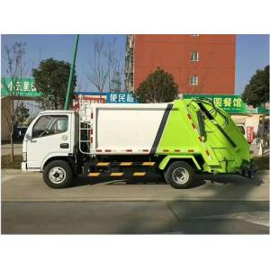 5.5 Cbm Fuel Type Trash Dump Truck Garbage Tipper With Rear Loader