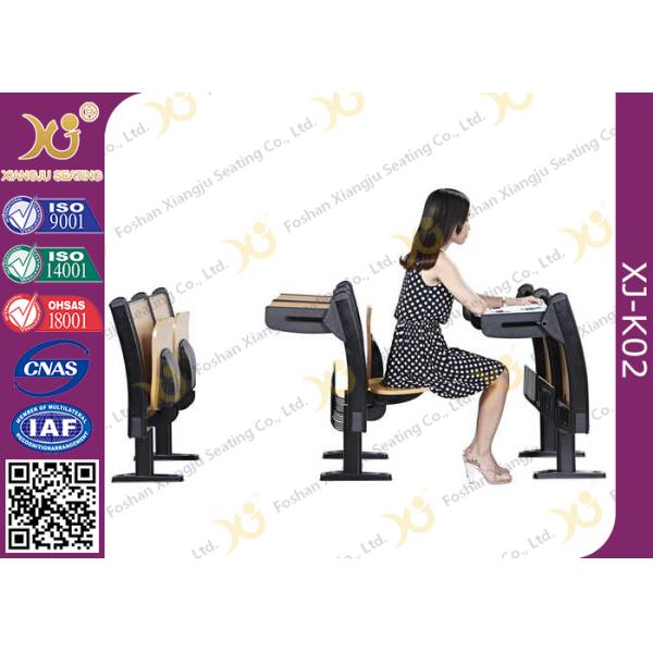 Cold Roll Steel Book Holder College Classroom Furniture With Writing Desk