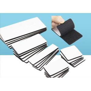Peel And Stick Square Hook And Loop Tape Adhesive Strong Adhesive Backing