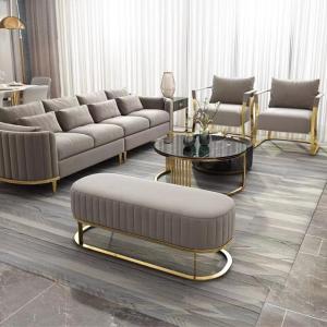 Lobby Sofa Set Combination Modern Velvet Sofa Chair