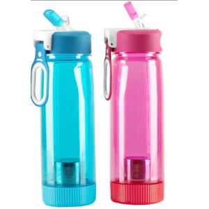 Quality Tea Strainers Water Bottles with invisible straw and portable handle for sale