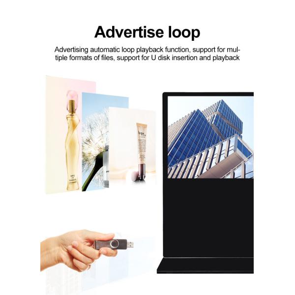 Wifi Touch Screen Digital Signage Kiosk 85 Inch Floor Standing LCD Advertising Player