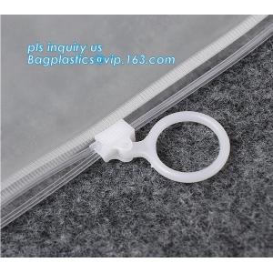 Biodegradable eco-friendly slider k frosted EVA bag, PVC Wash Bag With Slider