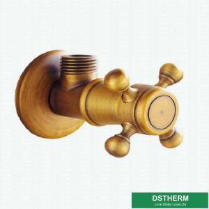 Quality Bathroom G1/2&quot; Thread Brass Chrome Plated Angle Valve Brass Color Coated Popular Designs for sale