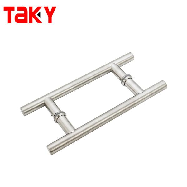 Stainless Steel Shower Polished Door Handle Interior Pull Push Glass Door Handle