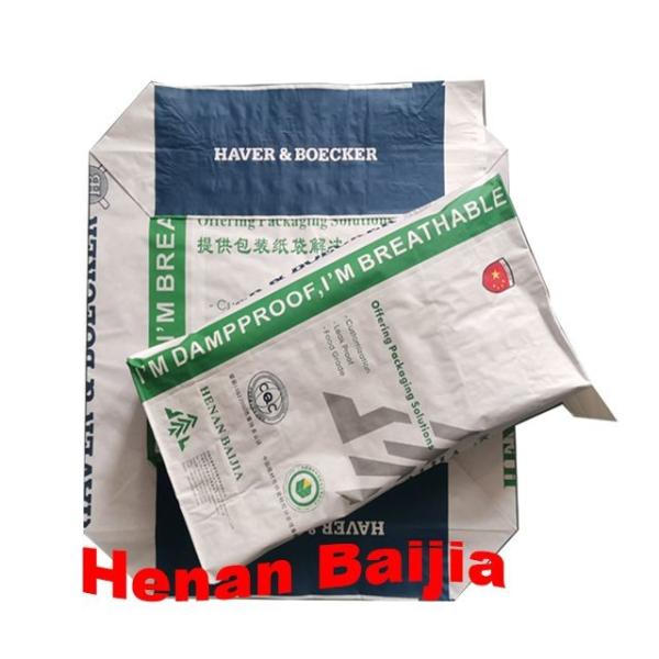 Eco Friendly Pasted Valve Multiwall Paper Bags Waterproof For Milk Powder