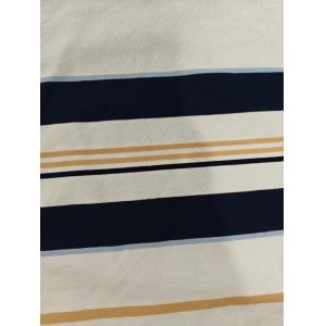 Excellent Elasticity And Durable Striped Knit Fabric For Polo Shirt