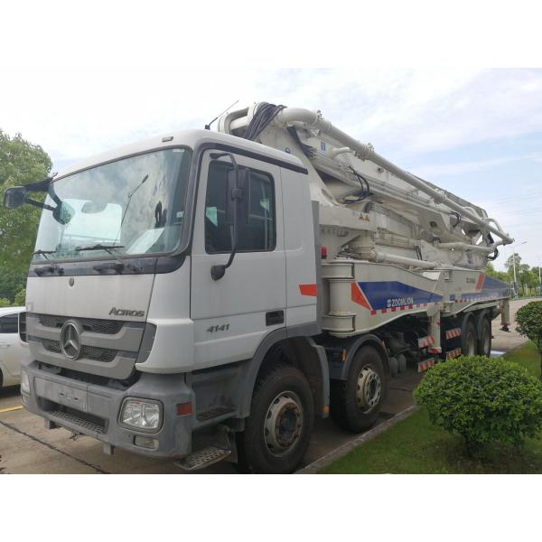 Zoomlion 52m Used Concrete Truck Pump with Semi-Dry Shotcrete Type and Benz