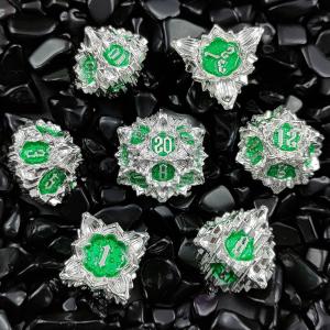 Lotus Metal Dice Set DND Dungeons And Dragons TRPG Polyhedral COC D6 Board Game