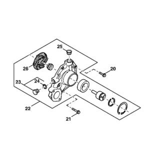 SE501609 Generator Parts , Water Pump