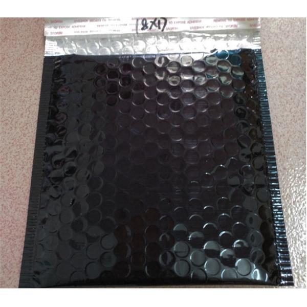 Durable Black Metallic Bubble Mailers Biodegradable Waterproof For Shipping