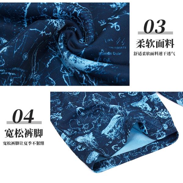 fast dry training shorts Summer Beach shorts Men's Loose Large Size Five Pair Beach Swimming Big Shorts Men's Casual Pants