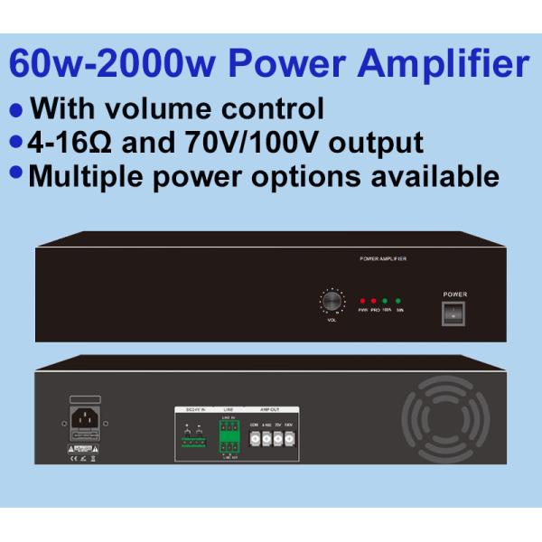 Rectangle 1500W Class D Audio Power Amplifier OEM ODM Power Supply Metal Material