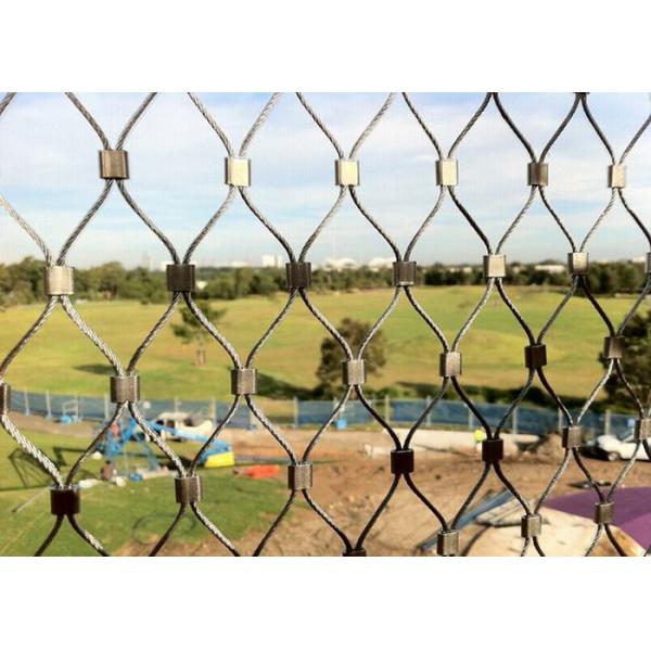 Stainless Steel Decorative Rope Mesh Corrosion Resistant With Smooth Surface