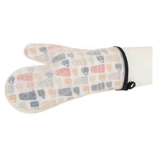 Buy Kitchen Baking Silicone Cotton Microwave Oven Mitts Anti Slip Heat Resistant at wholesale prices