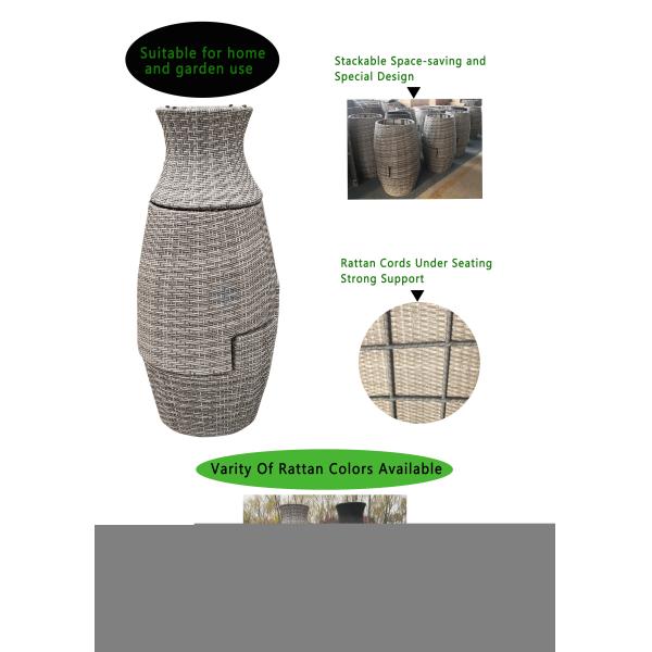 Outdoor Vase Folding Design Outdoor Dining Table And Chairs PE Rattan Best Design Colorful Indoor Furniture Set