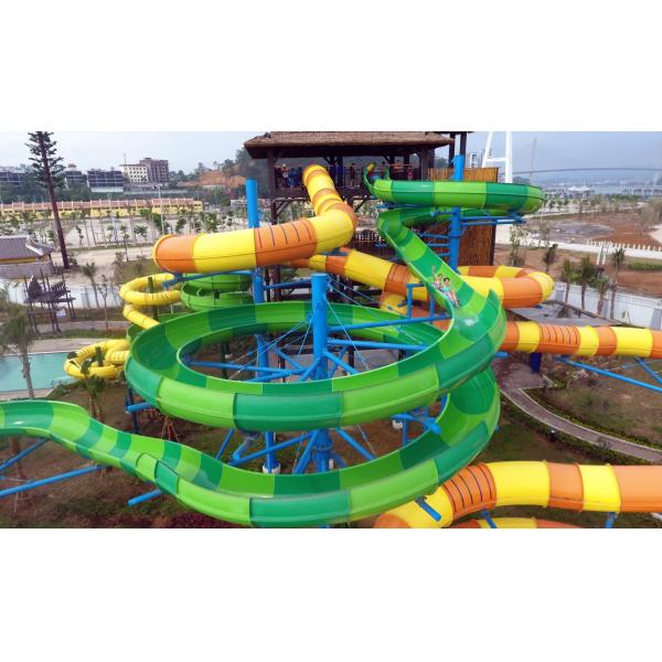 OEM Outdoor Commercial Water Park Kids Amusement Park Ride Fiberglass Slide