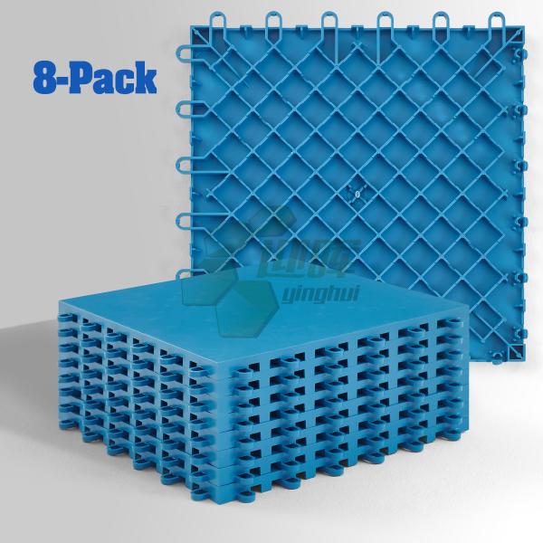 Indoor Multiuse Modular Plastic Sports Flooring For Roller Skate Handball Racket