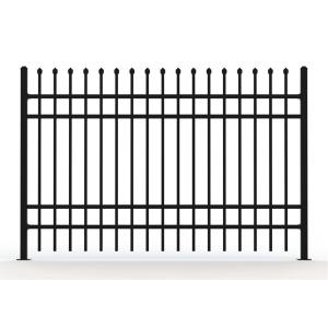 crimped spear tubular picket fencing panels