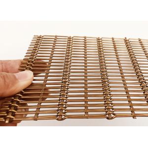 4mm Stainless Steel Pvd Decorative Woven Wire Mesh For Screen Wall Cladding