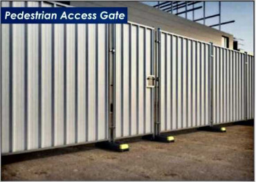 Steel Hoarding Pedestrian Gate
