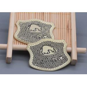 TPU Custom Logo Embossed Labels , Embossed Iron On Garment Labels