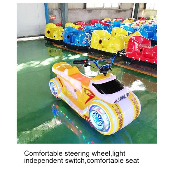 Amusement Park Battery Operated Electrical The Phantom Motorcycle Bumper Car