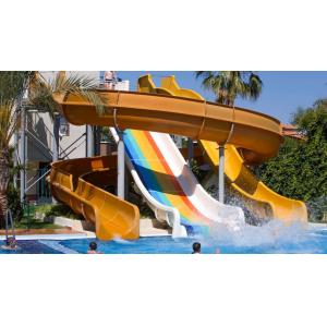 Aqua Park Swimming Pool Design Amusement Water Spiral Fiberglass Slide