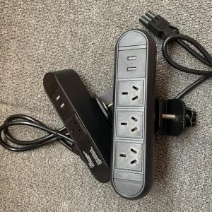 110-250V Clamp Desk USB Power Outlet With GST 18/3 Plug CE CCC ROHS