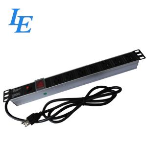 Black Server Rack PDU Network Universal Monitored For Electric Power Transmissio