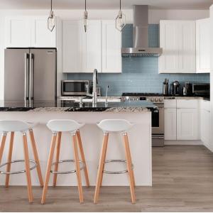 RTA Modular Kitchen Storage Cabinets Lacquer Shaker White