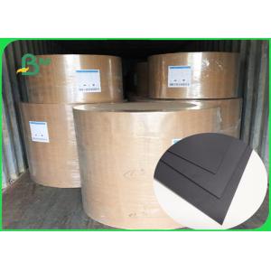 China SGS FDA Certified 350gsm 400gsm Black Cardboard For Notebook Covers on sale