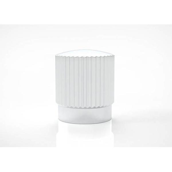 Luxury Zamac Creative Vertical Stripe Style Perfume Bottle Cover 15Mm Gold Metal