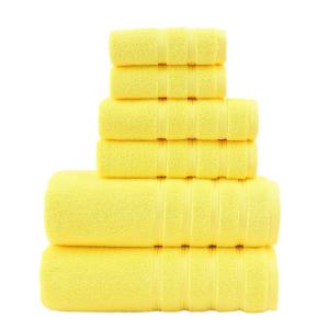 Upgrade Your Bathroom with this Thickened and Combed Cotton 6-Piece Towel Set in