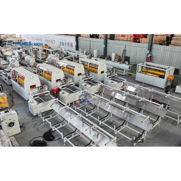 Sinohs 65/132 PVC Wall Panel Making Machine/ WPC Fluted Panel Production Line/WPC Profile Production Line