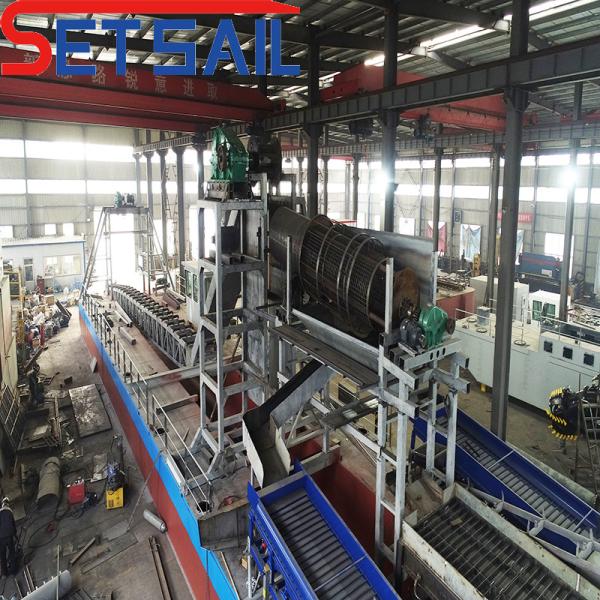 US Multi Function River Mining Dredger with Gold Agitation Chute Multi-Functional