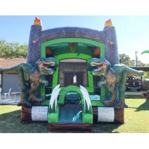 Quality Customized Inflatable Bouncer PVC Material Dinosaur Bounce House For Kids for sale