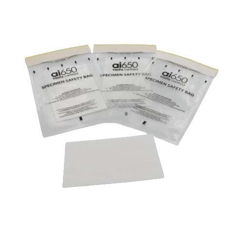 Double Pocket Biohazard Medical PE Pathological Specimen Bag Eco Friendly