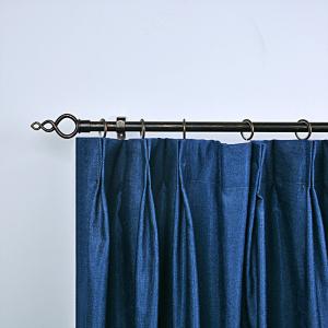 28mm Diameter Iron Simplism Curtain Rod Set With Single Bracket