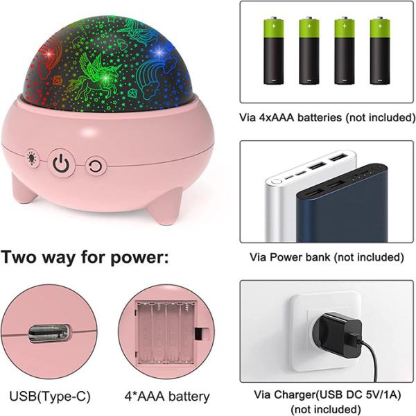 ROHS Unicorns Starry Night Light Projector Multipurpose For Girls