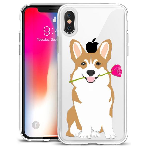 Thin Rubber Designer Cell Phone Cases For Iphone X Sweat Free Animal Puppy Dog Cat