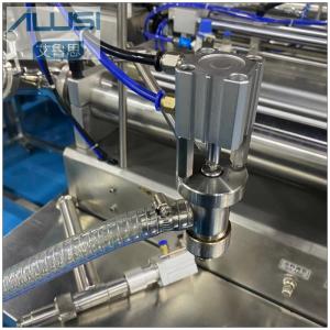 Double Head Two Nozzle Piston Pneumatic Liquid Filling Machine For Milk Oils OintmenT