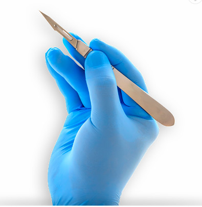 Buy Blue Nitrile Disposable Gloves Powder Free with CE certificate at wholesale prices