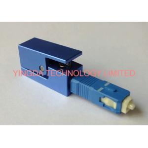 Square Fiber Optic Adapter SC SM / MM Simplex Blue Black Fiber Optic Coupler