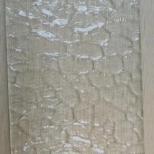 Customized Decorative Building Glass Low Iron Ultra Tempered Figured Oceanic