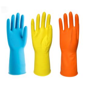 Quality Food Grade L 40g Flocklined Household Cleaning Gloves for sale