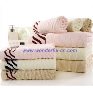 2016 Hot sale pretty Jacquard zebra textured bath towels