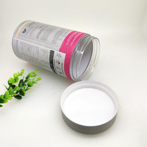 Buy Protein Powder Eco - Friendly Airtight Plastic Jar / Cardboard Cylinder Tubes at wholesale prices